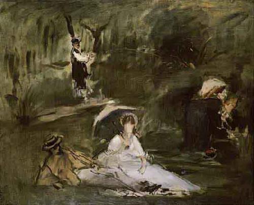 Edouard Manet Sous le Arbes oil painting picture